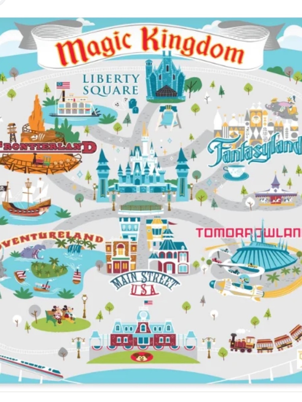 Magic Kingdom 50th anniversary Throw Blanket